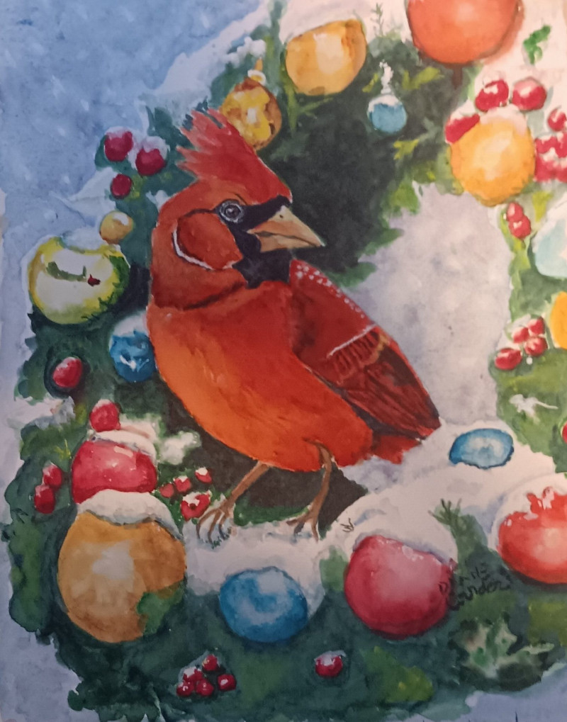 cardinal-on-wreath