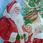 santa-kids-raindeer