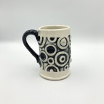 handbuilt-ceramic-mug-with-black-and-white-circles-texture-holds-14oz